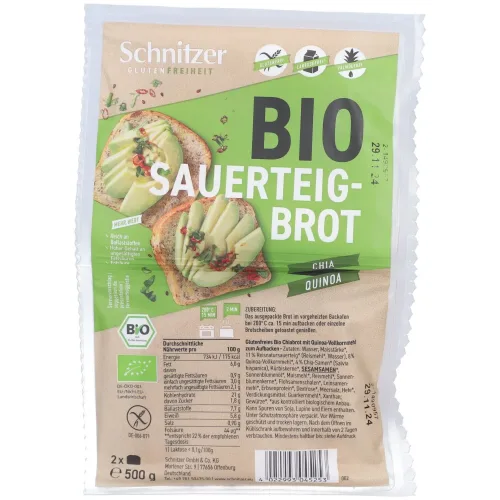 Schnitzer, Schnitzer Bio Chia Quinoa Brot glutenfrei (2x250g)