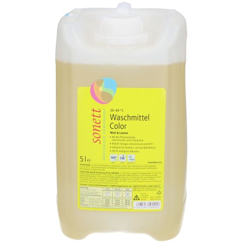 Sonett, Sonett Waschmittel Color Mint & Lemon 20°-60°C (5L)