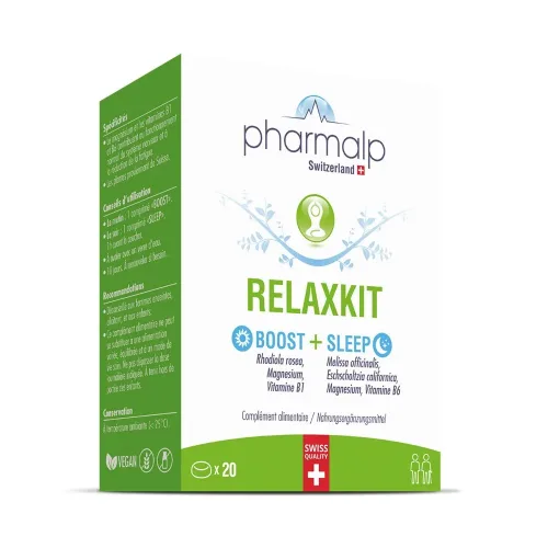 Pharmalp, PHARMALP RELAXKIT Boost & Sleep Tabl Blist 20 Stk