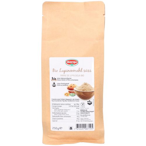 morga, MORGA Bio Lupinenmehl süss glutenfrei (250g)