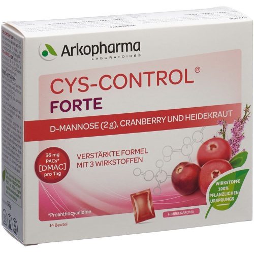 Arkopharma, CYS-CONTROL Forte D-Mannose Cranberry & Heidekraut (14 Stk)