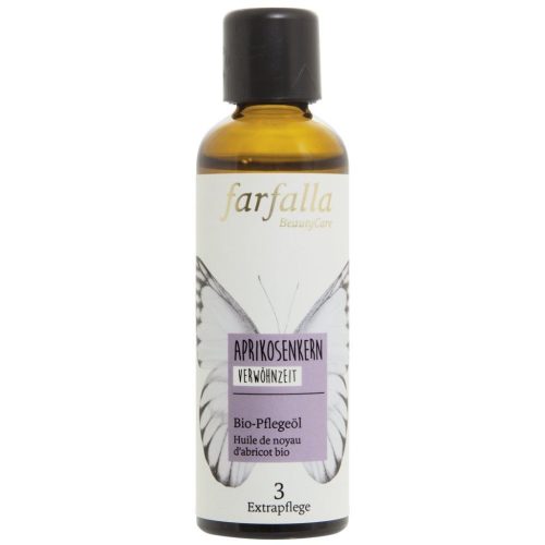 farfalla, farfalla - Aprikosenkern,Bio-Pflegeöl,Verwöhnzeit, 75 ml
