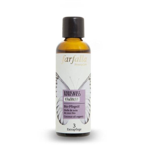 farfalla, farfalla - Kokosnuss,Bio-Pflegeöl,Verwöhnzeit, 75 ml