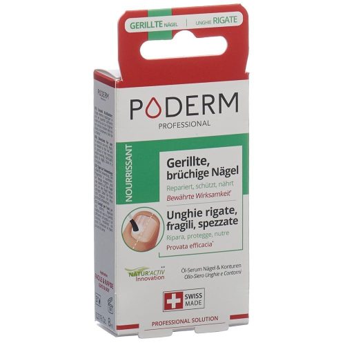 PODERM, PODERM - Brüchige, Gerillte und Strapazierte Nägel - Swiss Made, 8 ml