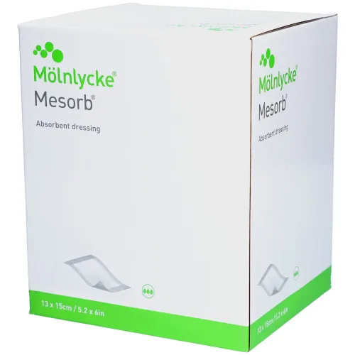 Mesorb, Mesorb absorbierender Verband 13x15cm steril (50 Stk)