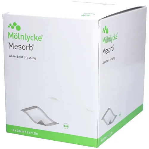 Mesorb, Mesorb absorbierender Verband 15x23cm steril (50 Stk)