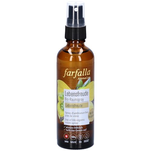 farfalla, farfalla Lebensfreude, Bergamotte, Lebensfreude Bio-Raumspray, 75ml