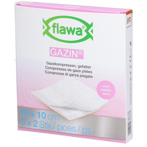 FLAWA, FLAWA Gazin Mullkompressen, sterill, 10x10cm (5x2 Stk)