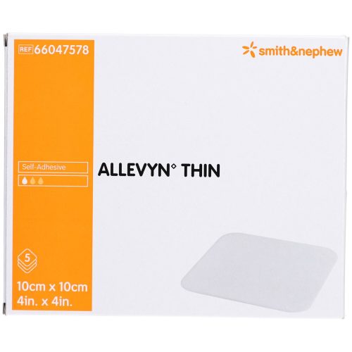 SMITH & NEPHEW, ALLEVYN THIN Wundverband, 10x10cm (5 Stk)