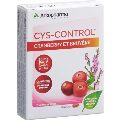 Arkopharma, CYS-CONTROL Kapseln Cranberry und Heidekraut (20 Stk)