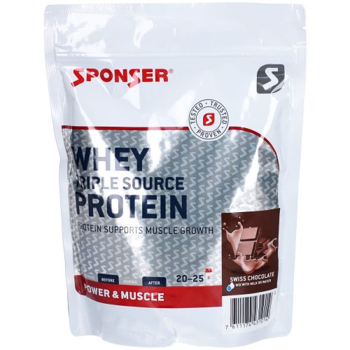 SPONSER, SPONSER Whey Triple Source Protein Chocolate (500g)
