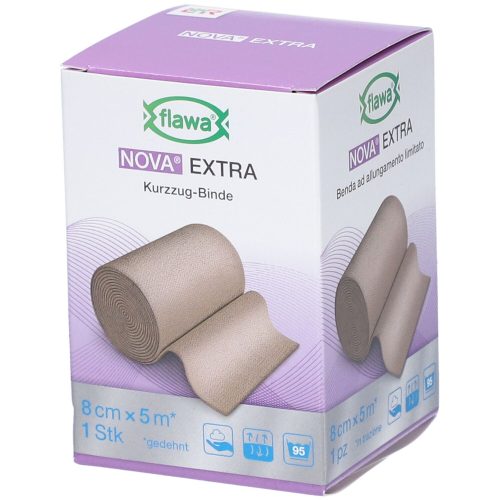 FLAWA, FLAWA NOVA EXTRA Kurzzugbinde Hautfarbig 8cmx5m (1Stk)