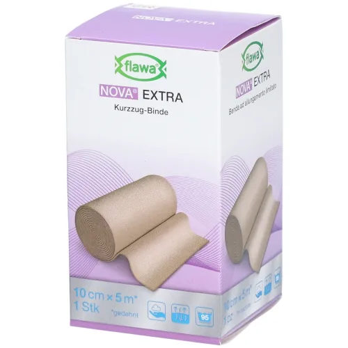 FLAWA, FLAWA NOVA EXTRA Kurzzugbinde, hautfarbig, 10cmx5m (1Stk)