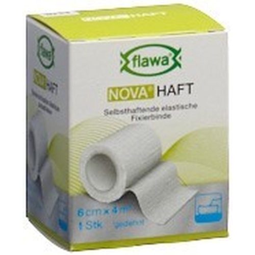 FLAWA, flawa NOVA HAFT kohäsive Gazebinde, 6cmx4m (1 Stk)