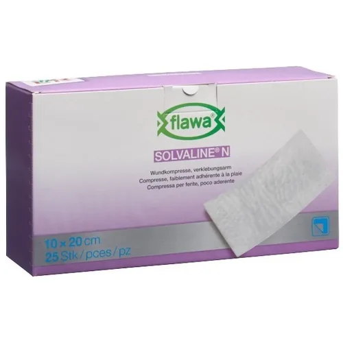 FLAWA, FLAWA Solvaline N Kompressen Steril 10x20cm (25 Stk)