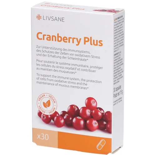 Livsane Cranberry Plus - mit Vitamin C, B2 und Selen