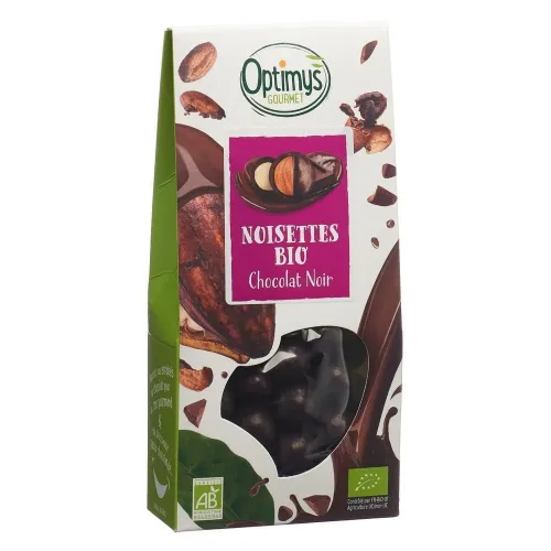 OPTIMYS, OPTIMYS Genuss Haselnusskerne dunkle Schokolade Bio (150g)