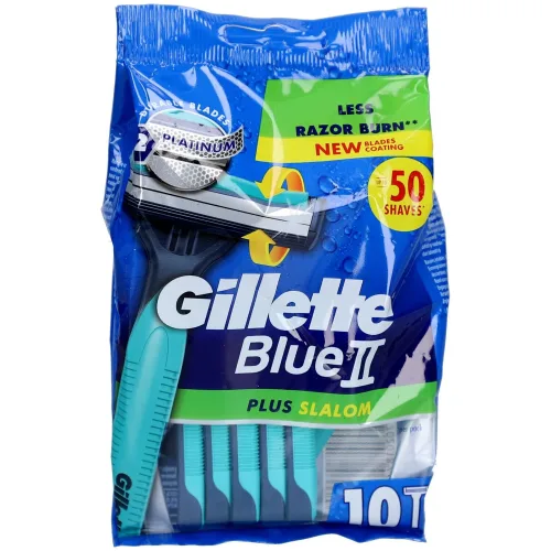 Gillette, Gillette Blue II Slalom Einwegrasierer 10 Stück