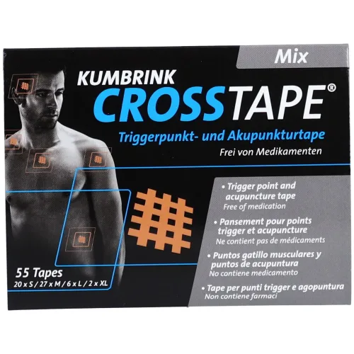 CROSSTAPE, CROSSTAPE Schmerz- und Akupunkturtape Mix (55 Stk)