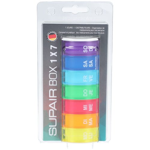 Supairbox, Supairbox 1x7 Wochendispenser D/F rainbow (1 Stk)