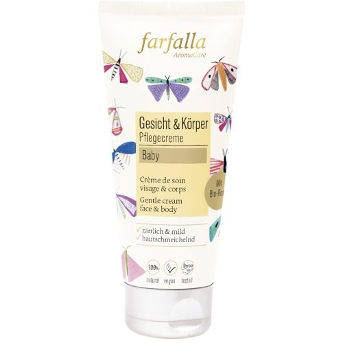 farfalla, farfalla - Baby,Rose,ZärtlichePflegecremeGesicht&Körper, 100  ml