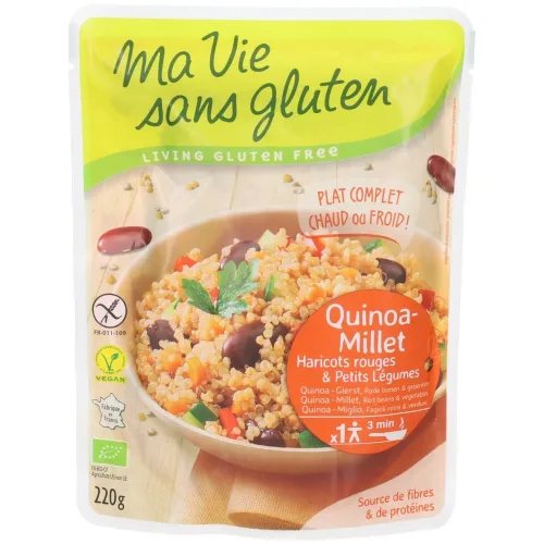 ma vie sans gluten, Ma vie sans gluten Fertiggericht Quinoa Hirse (220g)
