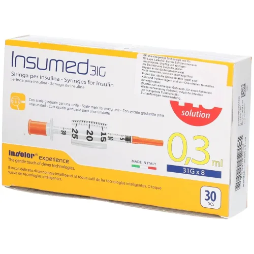 PIC, PIC Insumed Spritze Insulin 0.3ml Luer Nadel 30 Stk