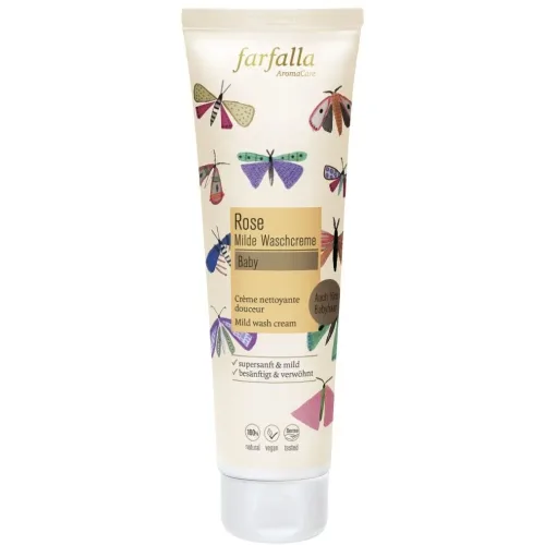 farfalla, Farfalla Baby Milde Waschcreme Rose (145ml)