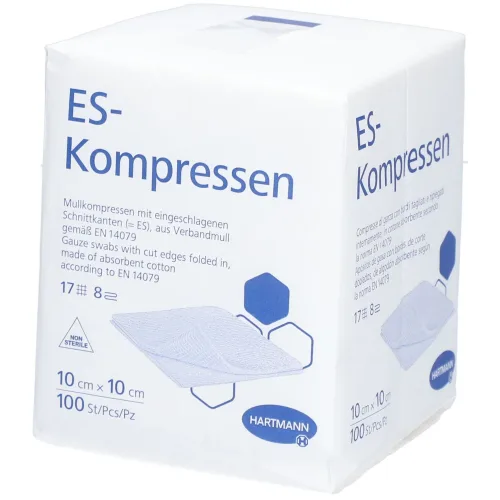 Hartmann, HARTMANN ES Kompressen 8fach 10x10cm (100 Stk)