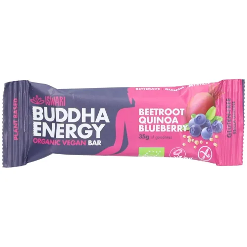 ISWARI, Iswari Energy Bar Rote Bete Quinoa & Heidelbeere BIO 35 g