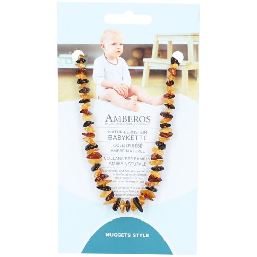 AMBEROS, AMBEROS Natur-Bernsteinkette Nuggets Honey (1 Stk)
