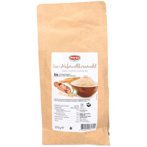 morga, morga Hafervollkornmehl Bio Knospe glutenfrei (500g)