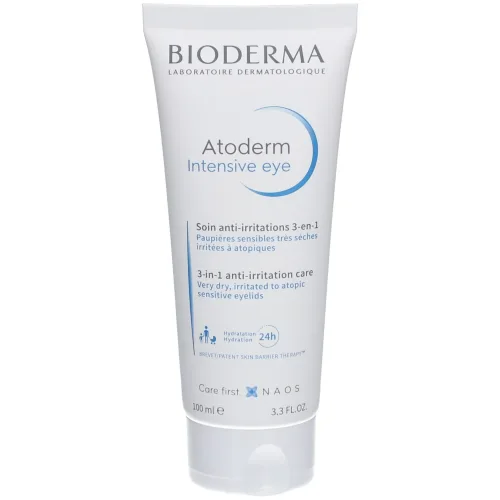 BIODERMA, BIODERMA - Atoderm Intensive Eye 3in1 Augen-Make-up-Entferner Creme, Atoderm Eye 3in1 Augencreme, 100  ml