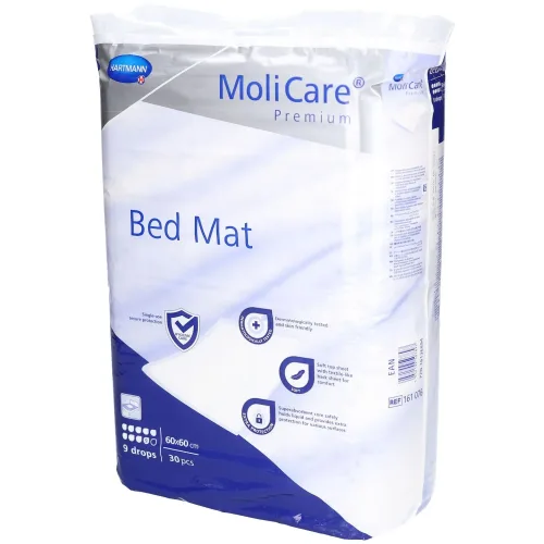 MoliCare, MoliCare Premium Bed Mat, 9 Tropfen, 60x60cm (30 Stk)