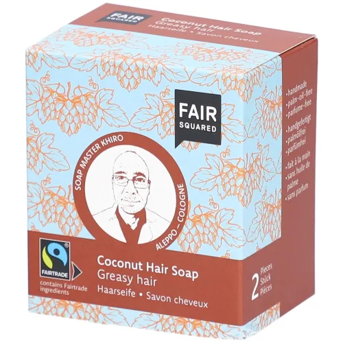 Fair Squared, FAIR SQUARED Coconut Hair Soap (2x80g)