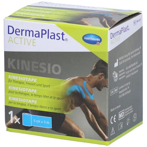 DERMAPLAST, DermaPlast Active Kinesiotape 5cmx5m blau (1Stk)