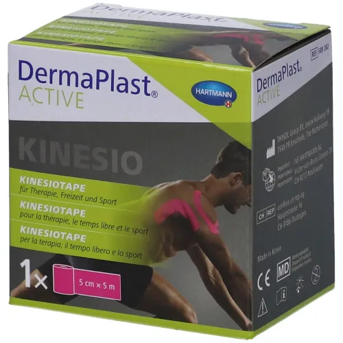 DERMAPLAST, DermaPlast Active Kinesiotape, pink, 5cmx5m (1 Stk)