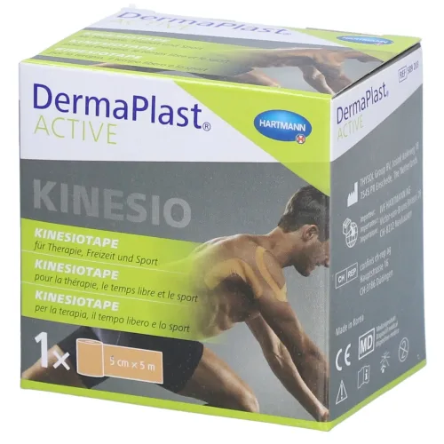 DERMAPLAST, DermaPlast Active Kinesiotape 5cmx5m, hautfarben (1 Stk)