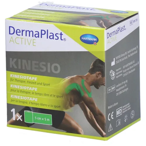 DERMAPLAST, DermaPlast ACTIVE Kinesiotape, 5cmx5m, grün (1 Stk)