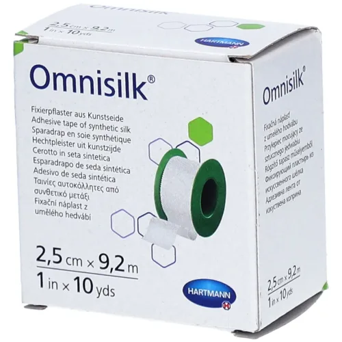 Omnisilk, Omnisilk Fixierpflaster aus Kunstseide, 2.5cmx9.2m (1 Stk)