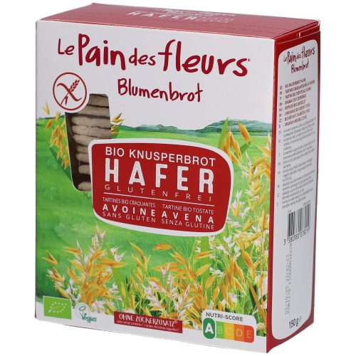 Le Pain des fleurs, Le Pain des fleurs Blumenbrot Knusprige Bio Hafer-Schnitten (150g)
