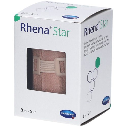 Rhena, Rhena Star Elastische Binden, 8cmx5m, hautfarben (1 Stk)