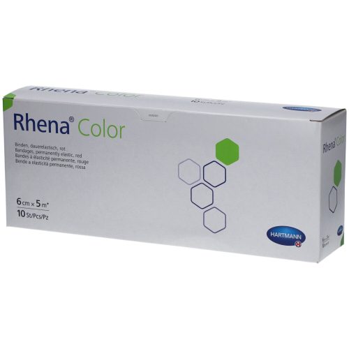 Rhena, Rhena Color Elastische Binde 6cmx5m rot offen (10 Stk)