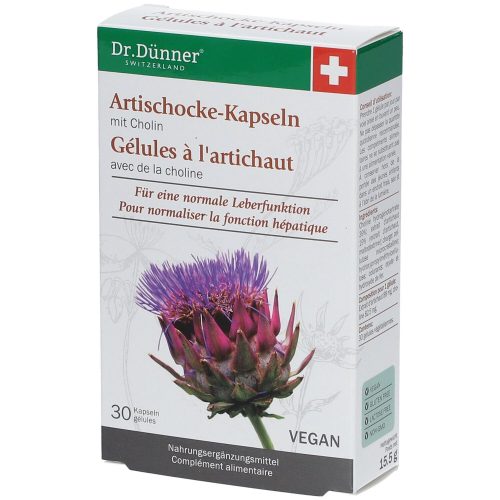 Dr. Dünner, Dr. Dünner Artischocke Leberfunktion Kapseln (30 Stk)