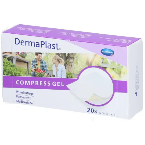 DERMAPLAST, DermaPlast Compress Gel, 5x5cm (20 Stk)