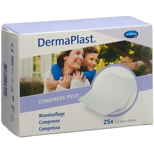 DERMAPLAST, DermaPlast Compress Plus 7.5x10cm (25 Stk)