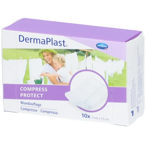 DERMAPLAST, DermaPlast Compress Protect 5x7.5cm (10 Stk)