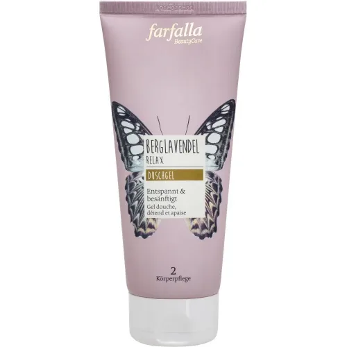 farfalla, farfalla - Berglavendel Relax Duschgel, 200 ml