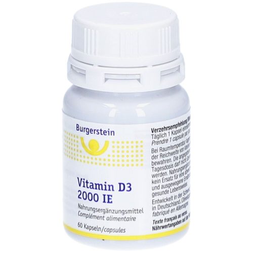 Burgerstein, Burgerstein Vitamin D3 2000 IE Kapseln (60 Stk)
