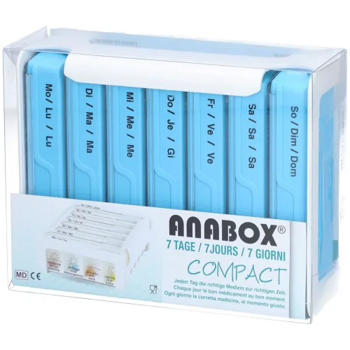 Anabox, Anabox Medidispenser compact 7 Tage hellblau (1 Stk)
